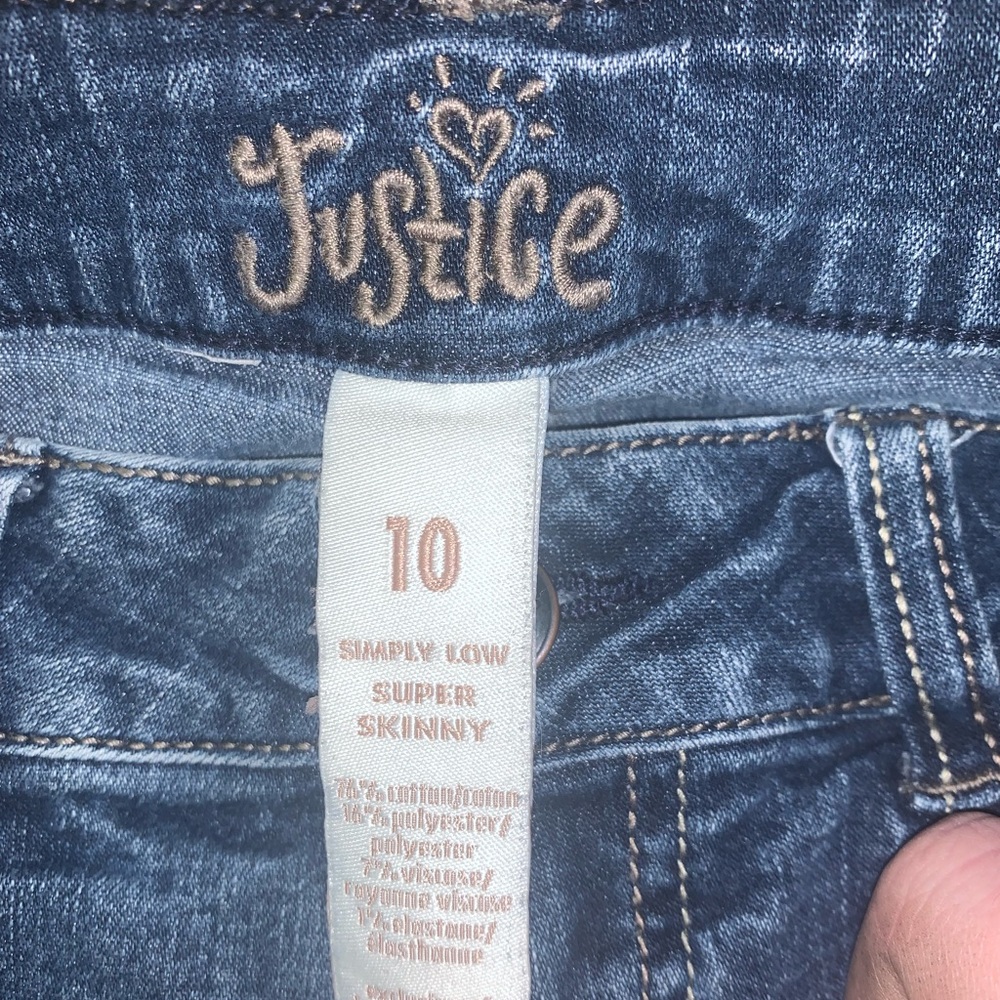 Justice Girls Jeans Size 10